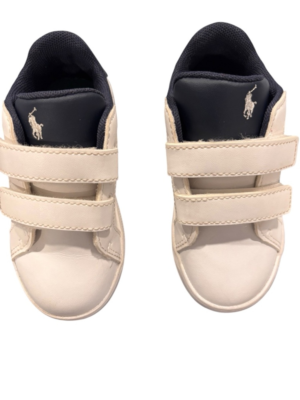 Polo by Ralph Lauren Toddler Boy Size 8 White Sneakers